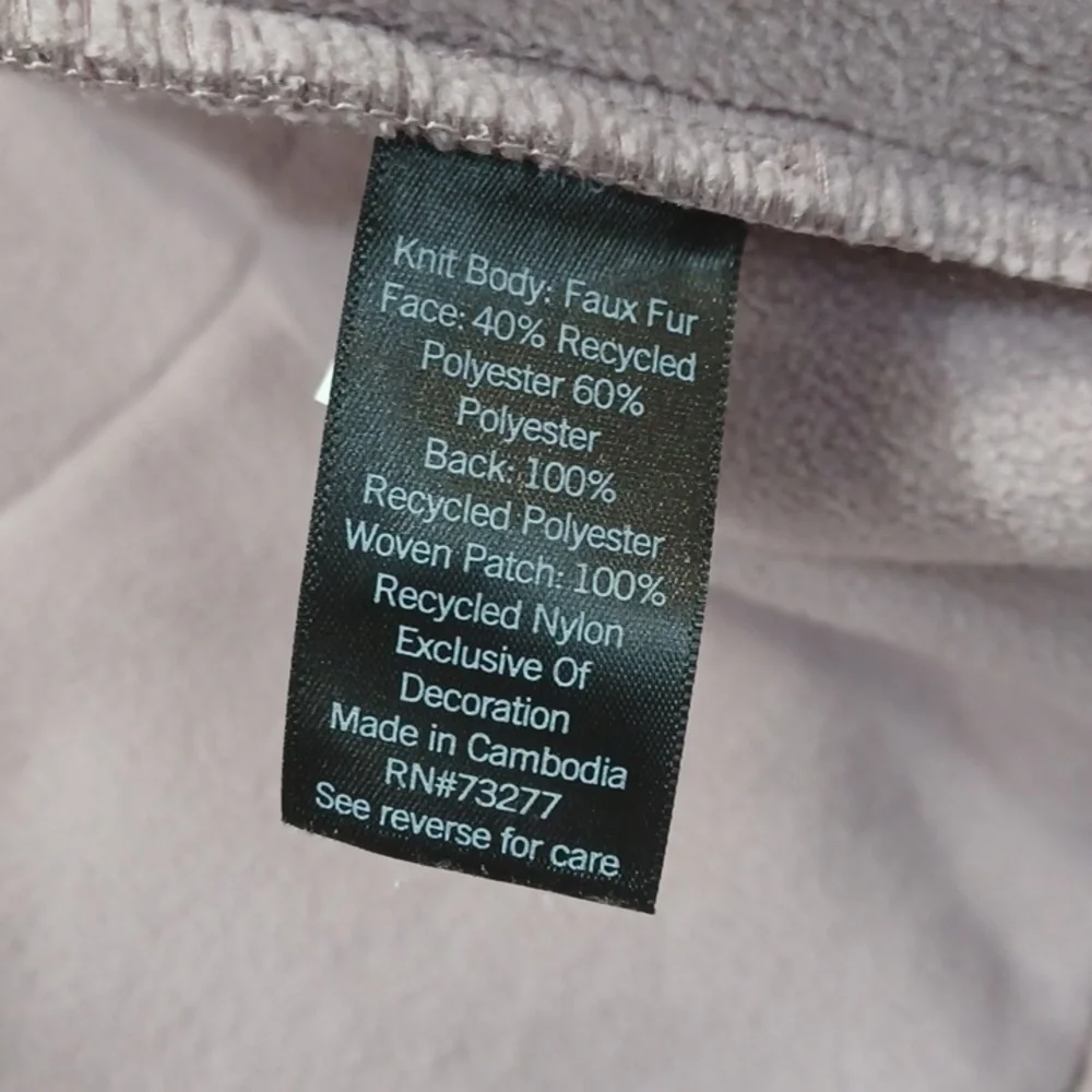 NWT Lavender Purple Cropped Fleece & Faux Fur Sherpa Big Pockets Zip-Up Jacket - Picture 10 of 13
